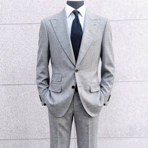 갤럭시 / 이태리 까노니꼬 와이드 피크드라펠 쿨 울 셋업 수트 / 100-105, 32 이미지