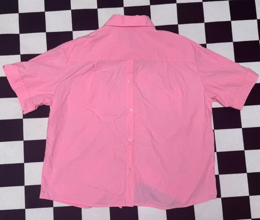 시눈 Half Sleeve Cotton Shirt (Pink) 이미지