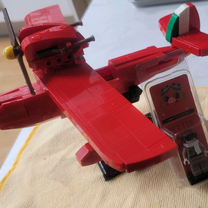 레고 커스텀 창작 픽셀정키님 지브리 붉은돼지 비행기 미니피규어 이미지