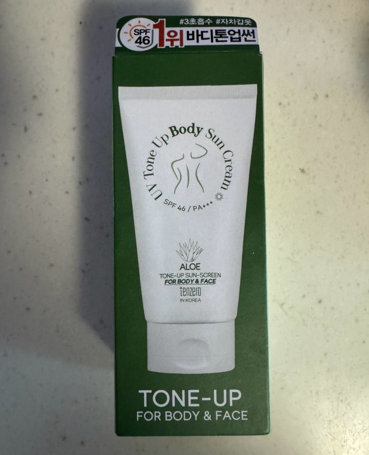[미개봉/새제품]텐제로 알로에 유브이 톤업 바디 선크림 150g 이미지