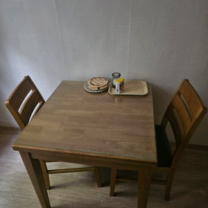 원목 식탁 의자 세트 + 서랍장 이미지