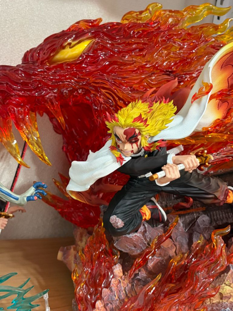 귀멸의 칼날 렌고쿠 레진 피규어(아카자x) 이미지