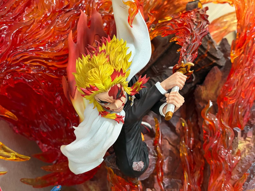 귀멸의 칼날 렌고쿠 레진 피규어(아카자x) 이미지