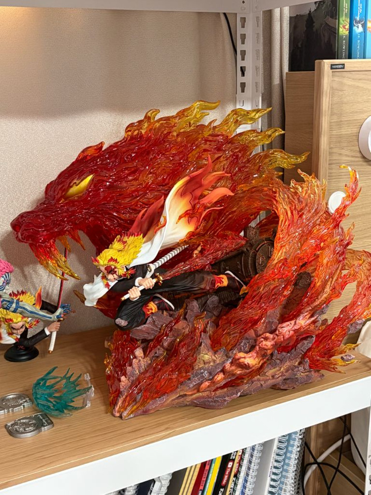 귀멸의 칼날 렌고쿠 레진 피규어(아카자x) 이미지