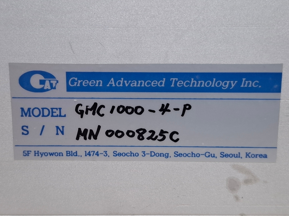 GAT GMC 1000 Flow & Pressure Controller 유량 압력 컨트롤러 이미지