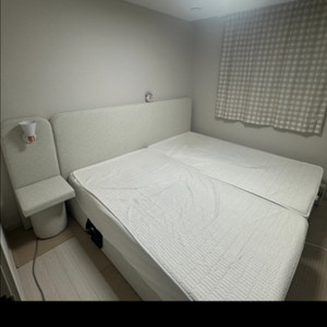 침대프레임 매트리스 세트 이미지