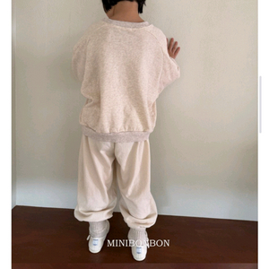 미니봉봉 봄 러프조거팬츠 크림 어덜트 이미지