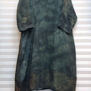 고급> 천연염색 국산 인견 롱원피스 이미지