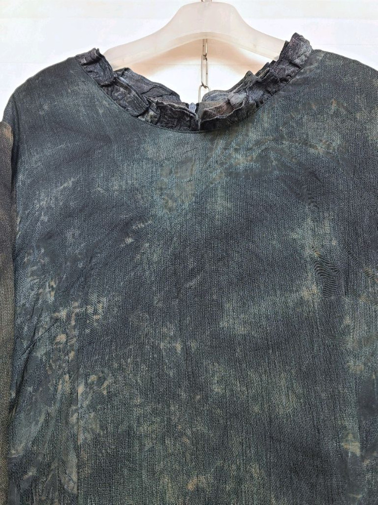 고급> 천연염색 국산 인견 롱원피스 이미지