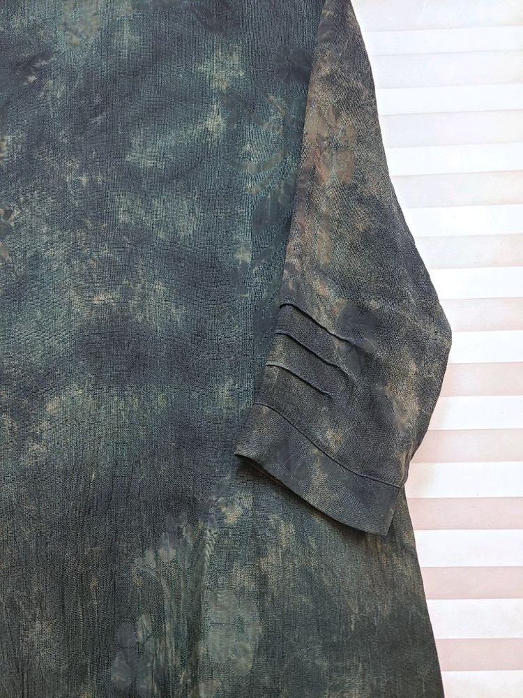 고급> 천연염색 국산 인견 롱원피스 이미지