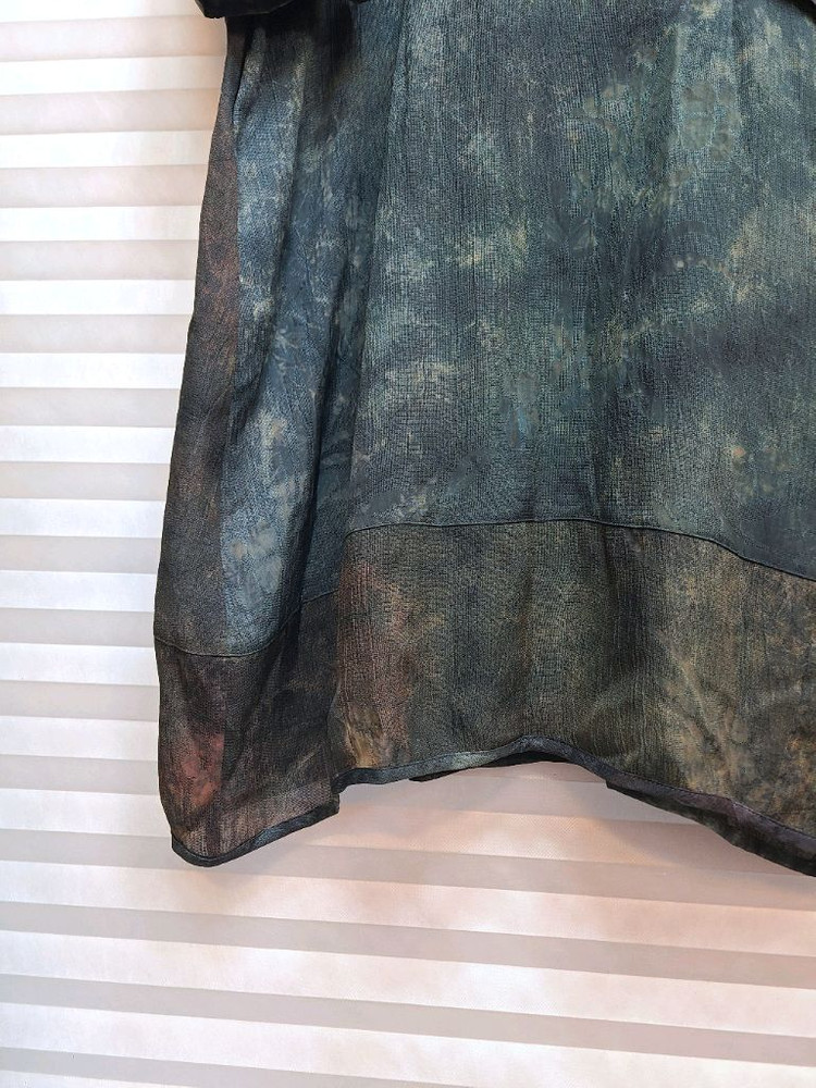 고급> 천연염색 국산 인견 롱원피스 이미지