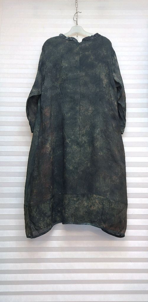 고급> 천연염색 국산 인견 롱원피스 이미지