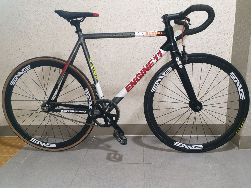 엔진11크릿디 네온차콜 픽시자전거 이미지