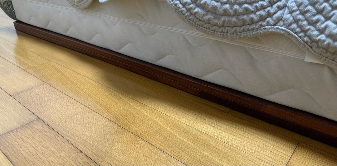 침대 프레임 무료나눔 원목 멀바우 접이식 깔판 2개 (퀸+슈퍼싱글) 이미지