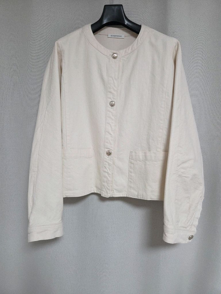 더캐시미어 돌먼 칼라리스 데님 자켓 55사이즈 처분가에 정리합니다 (랑방,마인,타임,더캐시미어) 이미지