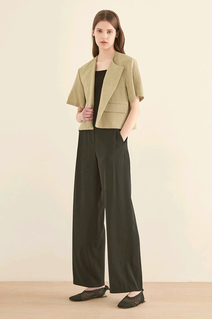 더캐시미어 린넨 칼라리스 자켓 55 (랑방,마인,타임, 이미지