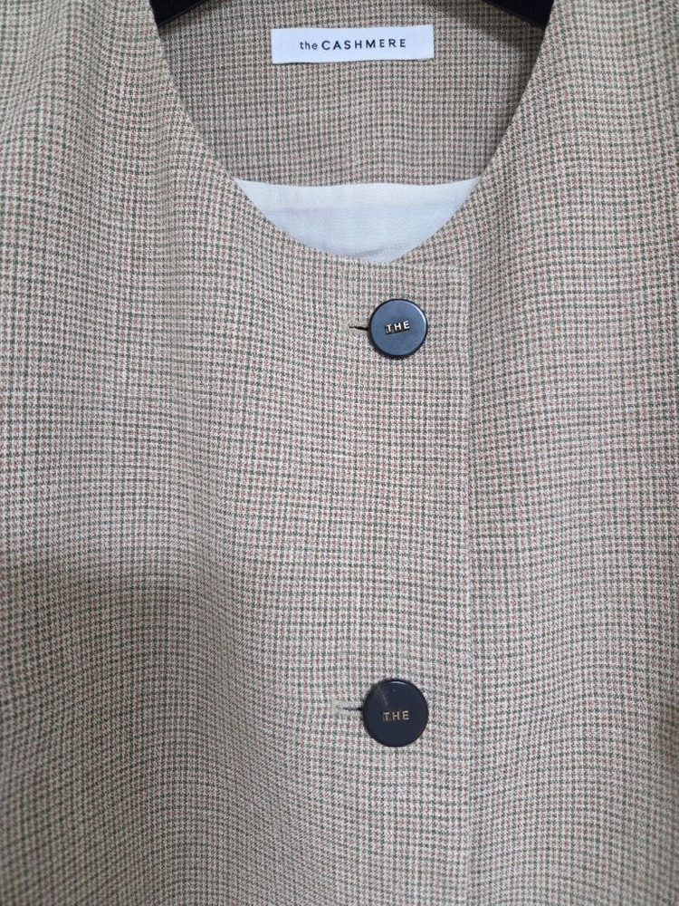 더캐시미어 린넨 칼라리스 자켓 55 (랑방,마인,타임, 이미지