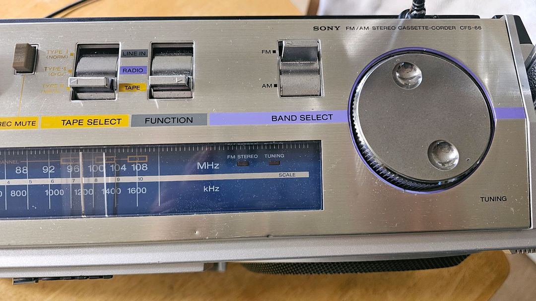 소니 CFS-66 카세트 라디오 대형 붐박스 분양합니다. 이미지