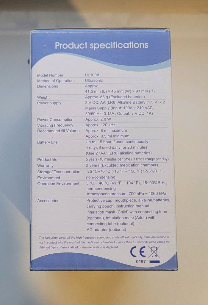 새상품 미사용 어린이 초음파 흡입기 팔아요 이미지