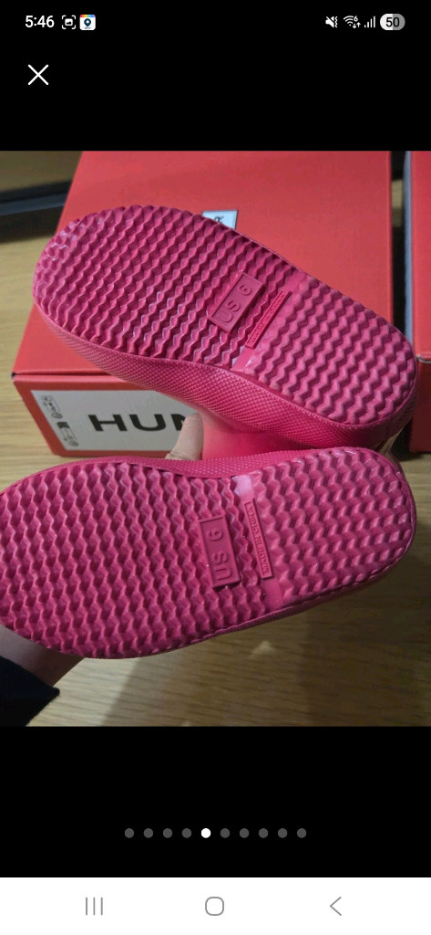 헌터 키즈 레인부츠 핫핑크 US 6, US 7 이미지