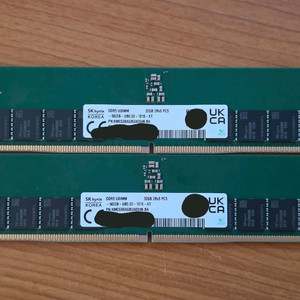 SK하이닉스 PC용 DDR5 5600 32G A다이 2개 세트 판매. 이미지