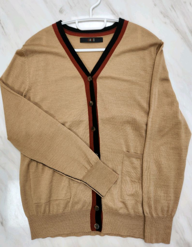 [좋습니다 남성용] 닥스 울 100% 니트 가디건 100 사이즈 (가니 아미 랑방 마인 폴로 랄프로렌 us폴로) 이미지