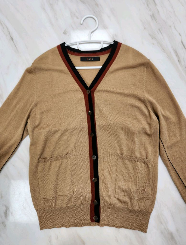 [좋습니다 남성용] 닥스 울 100% 니트 가디건 100 사이즈 (가니 아미 랑방 마인 폴로 랄프로렌 us폴로) 이미지