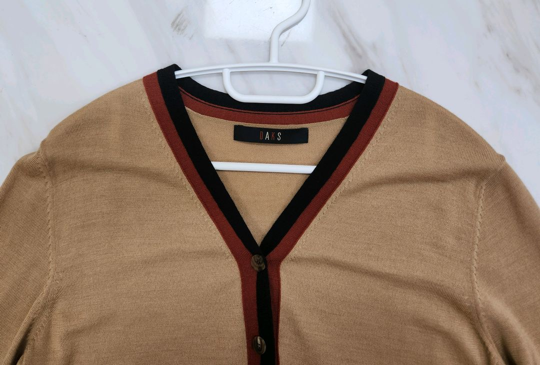 [좋습니다 남성용] 닥스 울 100% 니트 가디건 100 사이즈 (가니 아미 랑방 마인 폴로 랄프로렌 us폴로) 이미지