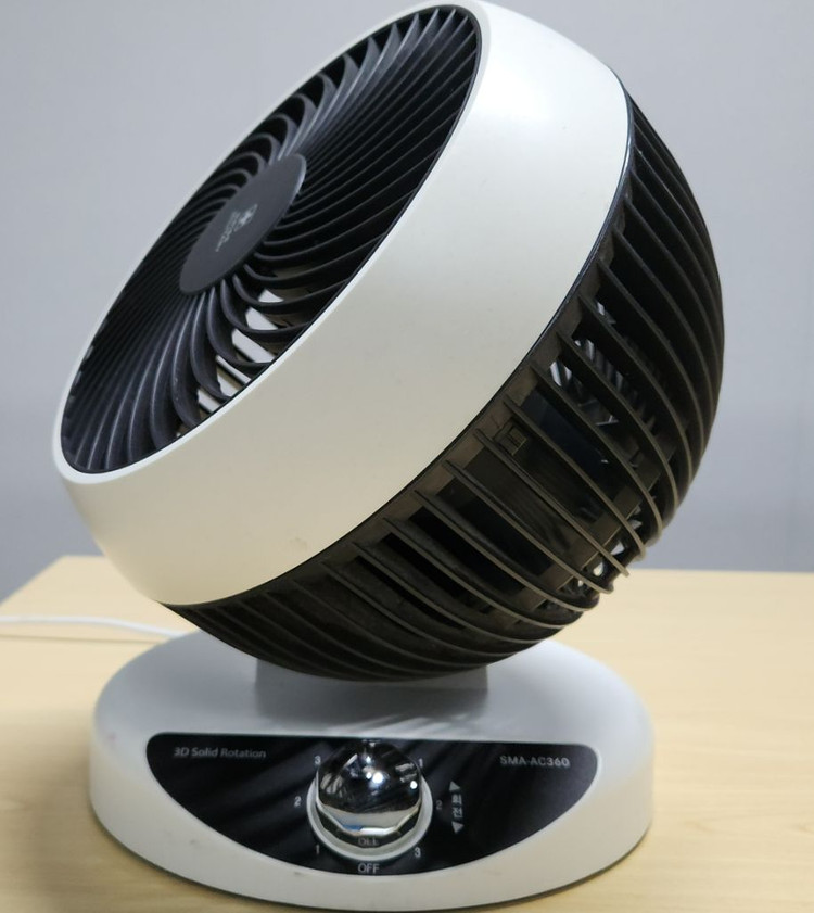 스위스밀리터리 360도 저소음 3D입체회전 SMA-AC360 서큘레이터 이미지