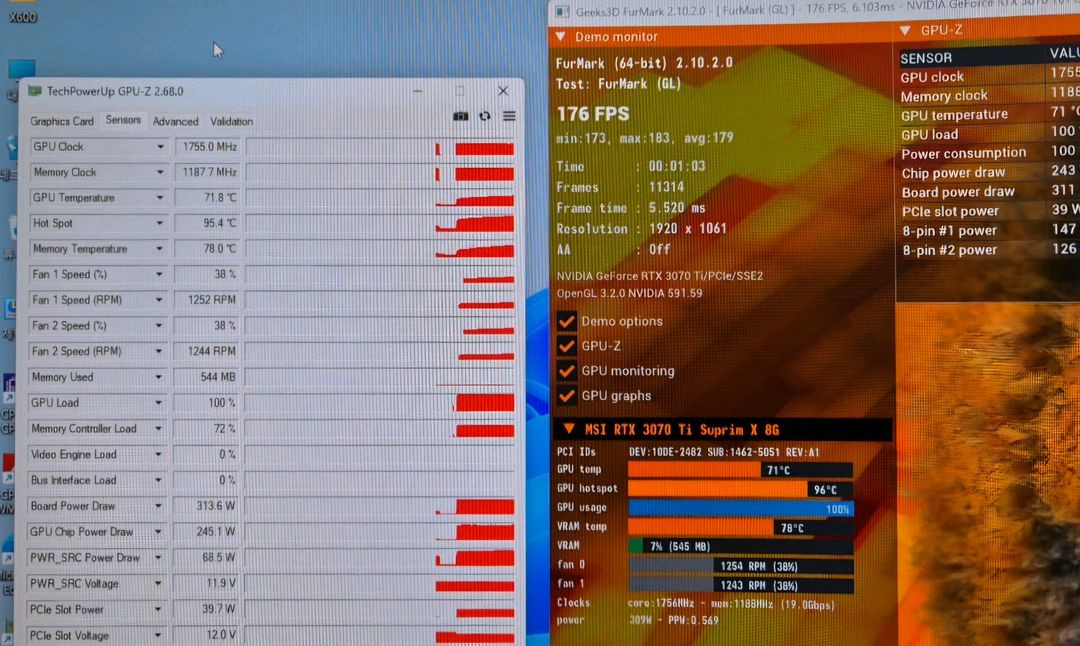 MSI 지포스 RTX 3070Ti 슈프림 X 이미지