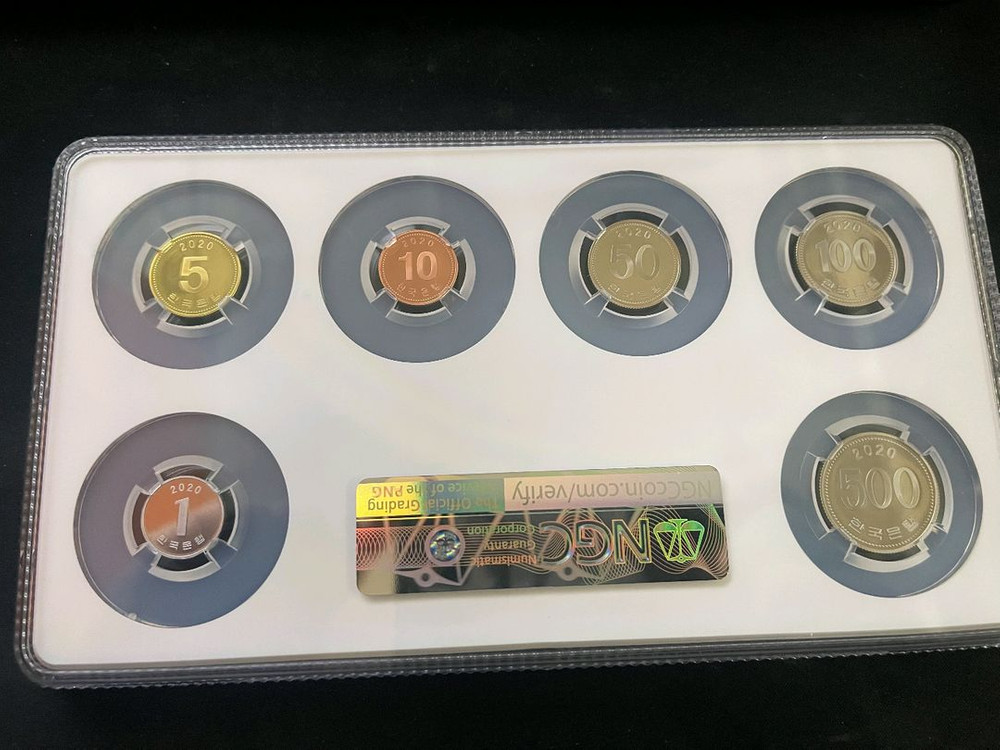 한국은행 70주년 프루프 멀티그레이딩.희귀동전.희귀주화 이미지