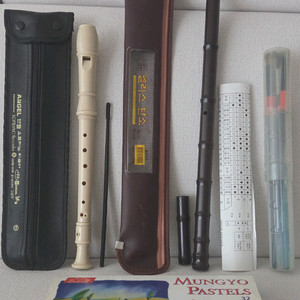 (몽땅)엔젤 리코더, 엘리스 단소 + 덤 파스텔,미술붓 이미지