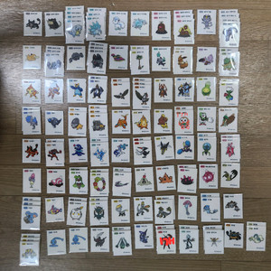 포켓몬 띠부씰 판매(시즌 낱장) 이미지