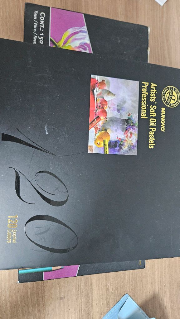 프리스마 150색 색연필/ 문교 120색 오일파스텔 2상자 이미지