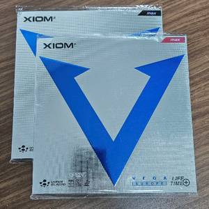 XIOM 베가 유럽 MAX 탁구러버 흑적세트 이미지