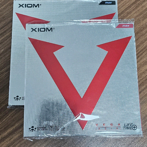 XIOM 베가 아시아 MAX 탁구러버 흑적세트 이미지
