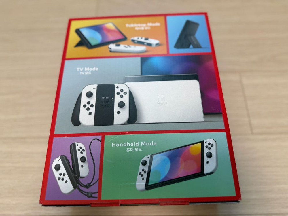 닌텐도 스위치 oled 화이트 미개봉 이미지