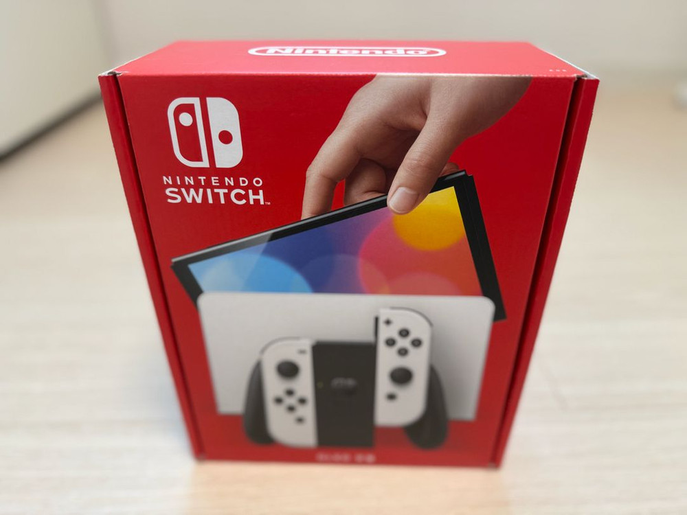 닌텐도 스위치 oled 화이트 미개봉 이미지
