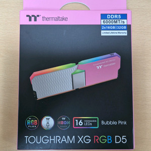 미개봉) 써멀테이크 터프램 DDR5 32GB ( 16GB x2) 6000MHz 새제품 이미지