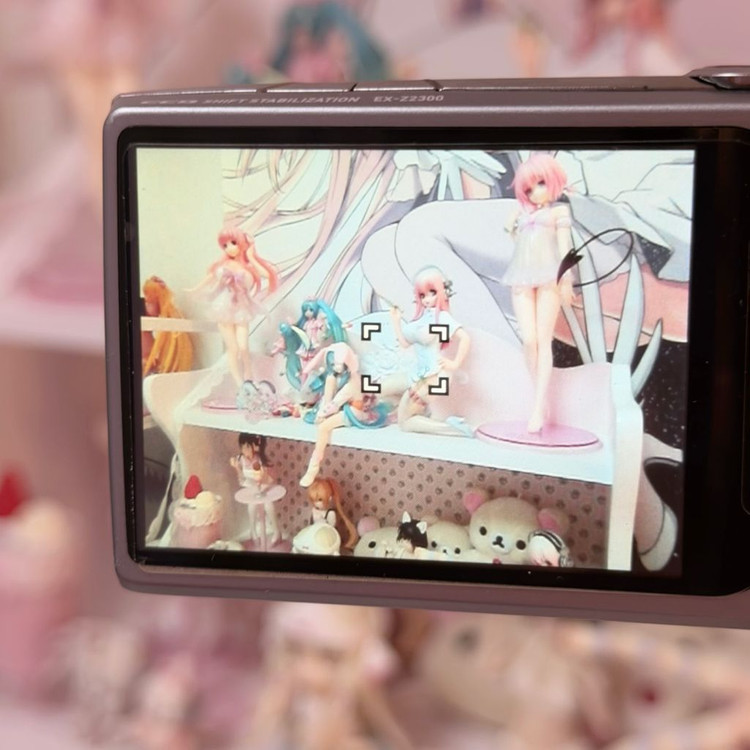 카시오 엑슬림 z2300 민트 모카 로제 카메라 이미지