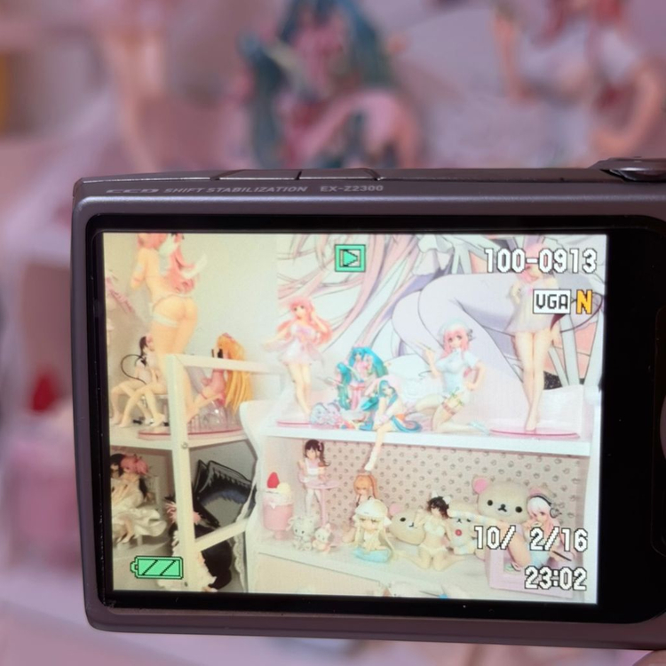 카시오 엑슬림 z2300 민트 모카 로제 카메라 이미지