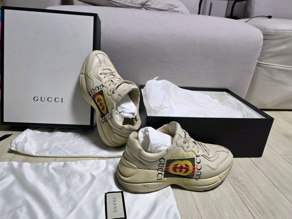 구찌 라이톤 스니커즈 42사이즈 (국내 270~275)* 이미지