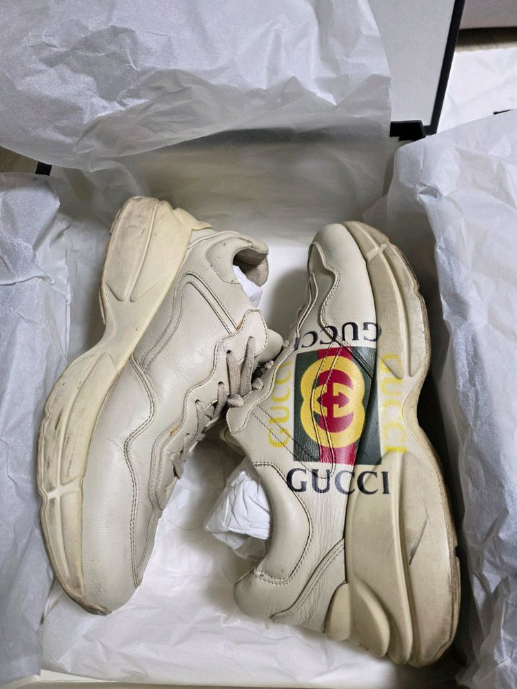 구찌 라이톤 스니커즈 42사이즈 (국내 270~275)* 이미지