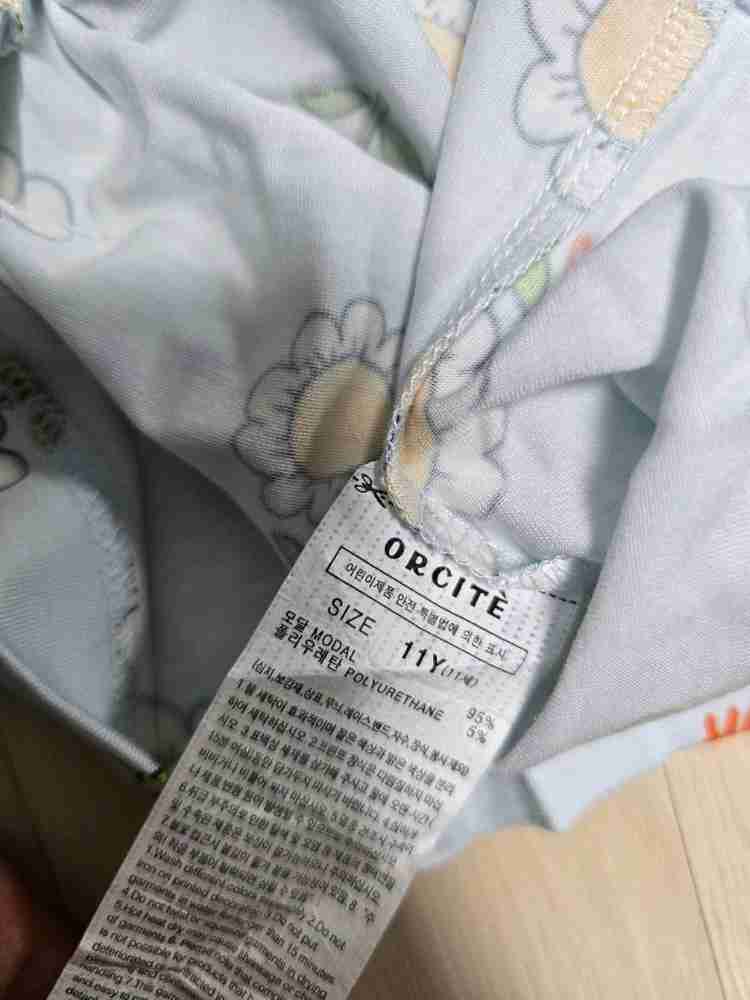 (미개봉 새제품) 오르시떼 9부 내의 실내복 11Y사이즈 이미지