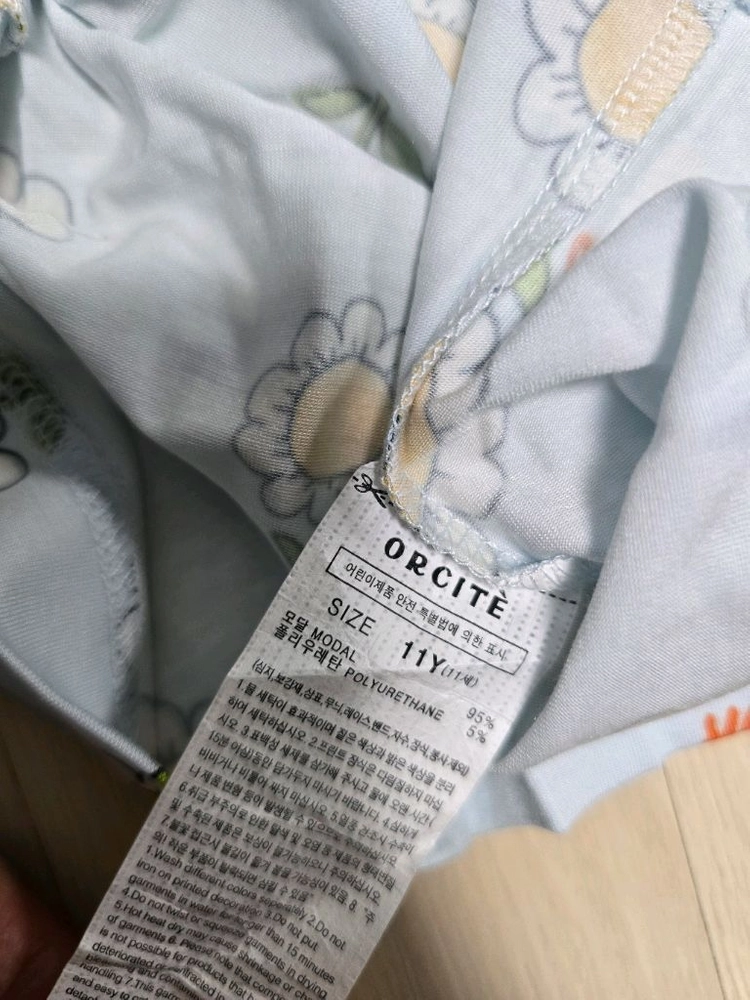 (미개봉 새제품) 오르시떼 9부 내의 실내복 11Y사이즈 이미지