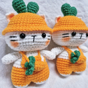 당근모자 야옹이키링 이미지