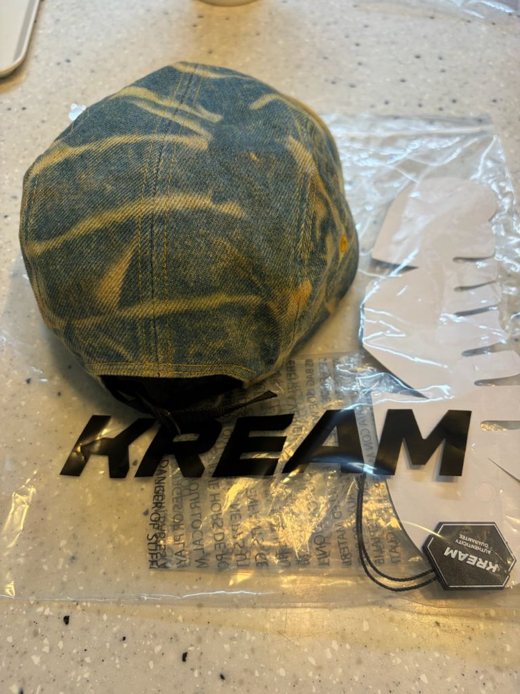 슈프림 데님 캠프캡 더티 인디고 제품 이미지