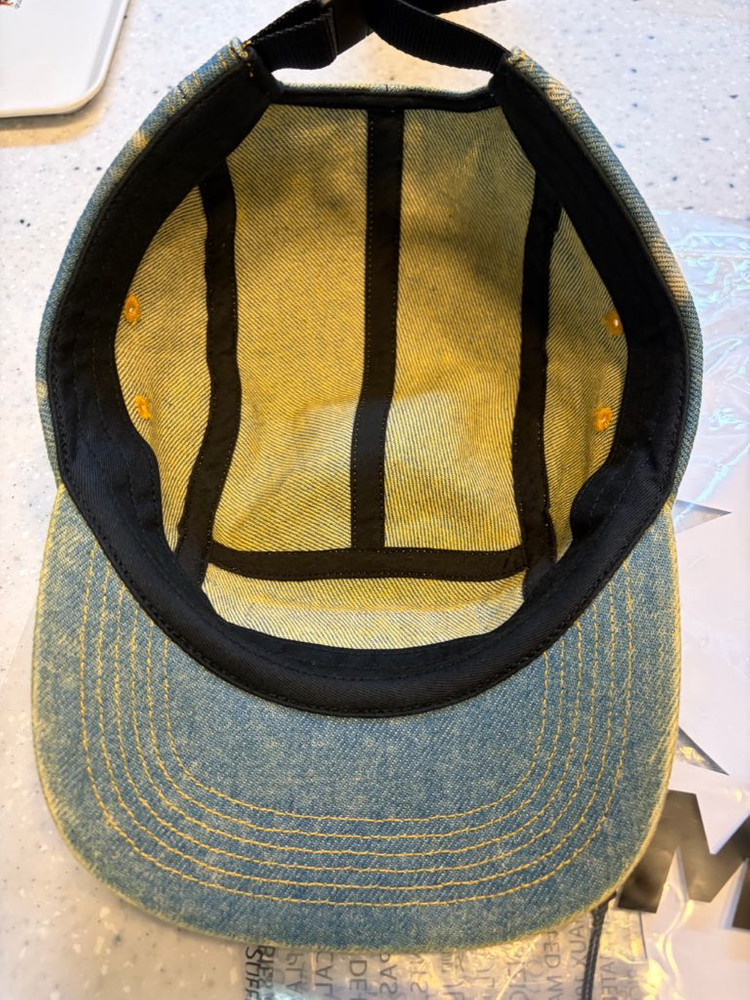 슈프림 데님 캠프캡 더티 인디고 제품 이미지