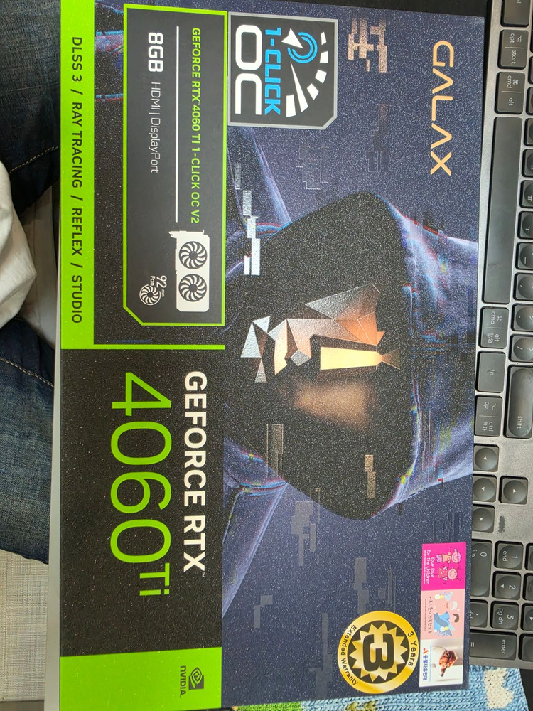 (미개봉)갤럭시 GALAX 지포스 RTX 4060 Ti OC V2 D6 8GB 이미지
