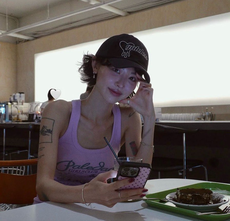 (새상품) 페일제이드 vintage beach tank 빈티지 비치 탱크 나시 민소매 핑크 이미지